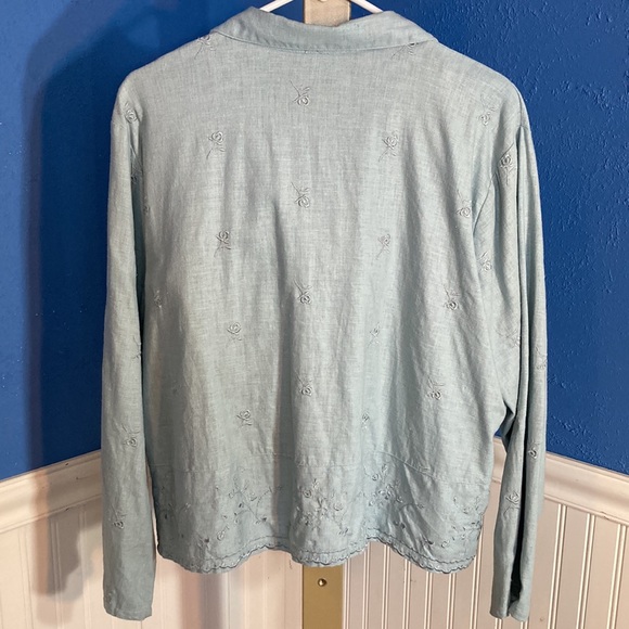 🦋 3 for $12 🦋 Vintage Kathie Lee Collection two piece linen set - Picture 2 of 14